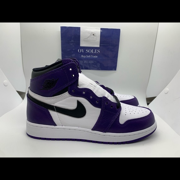 court purple jordan 1 6.5